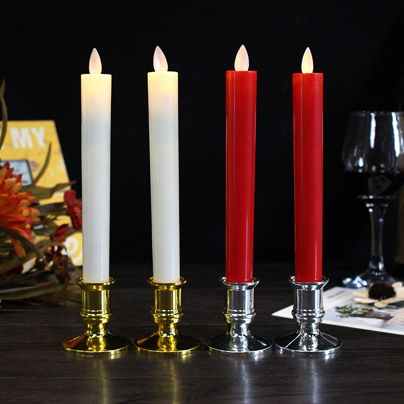 

2PCS Battery Powered Flameless Candle Light Lamp Holder for Church Home Decoration