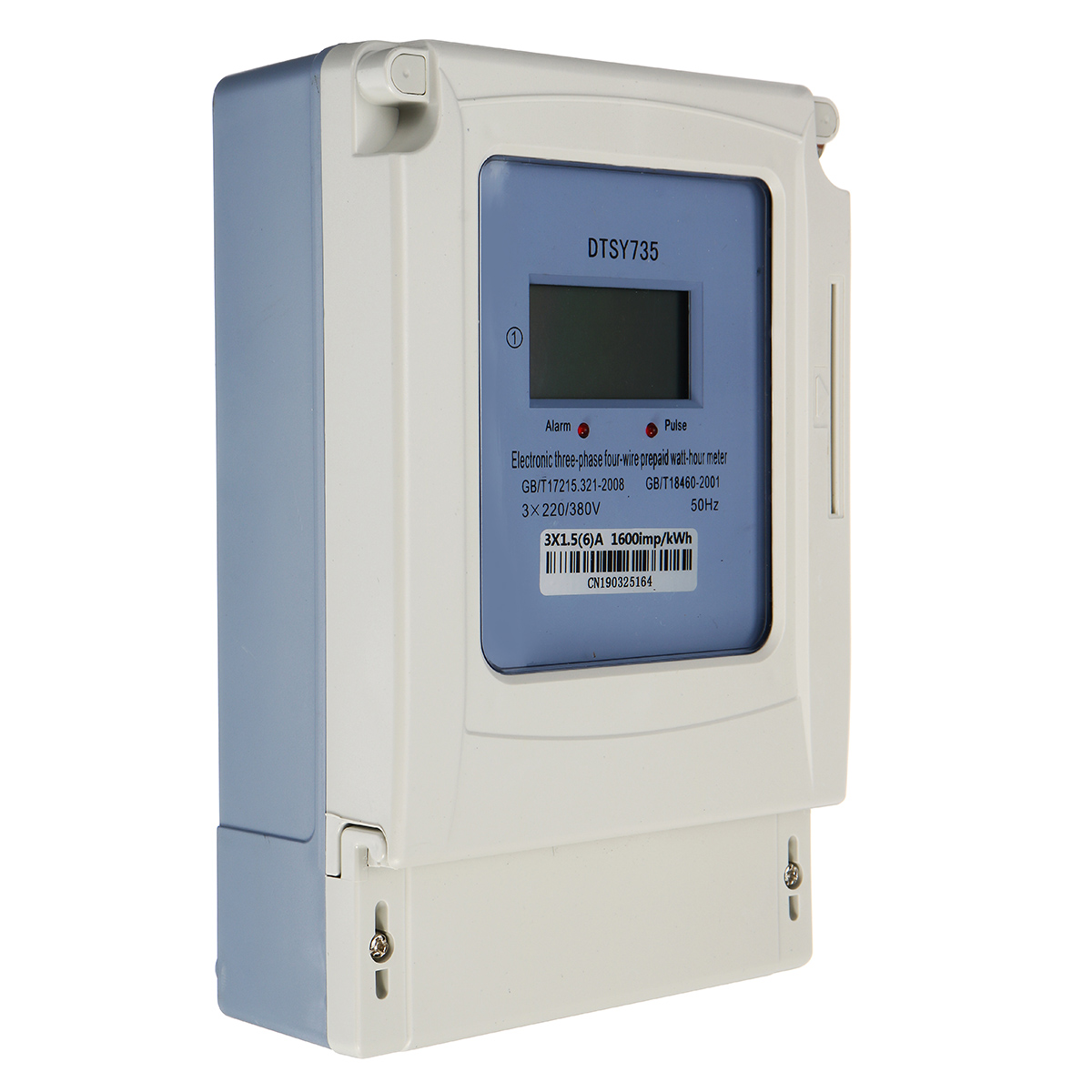 

3x 220/380V Electronic 3-phase 4-wire Prepaid Watt-hour Meter Card LCD Display Prepayment Energy Meter Multiple User