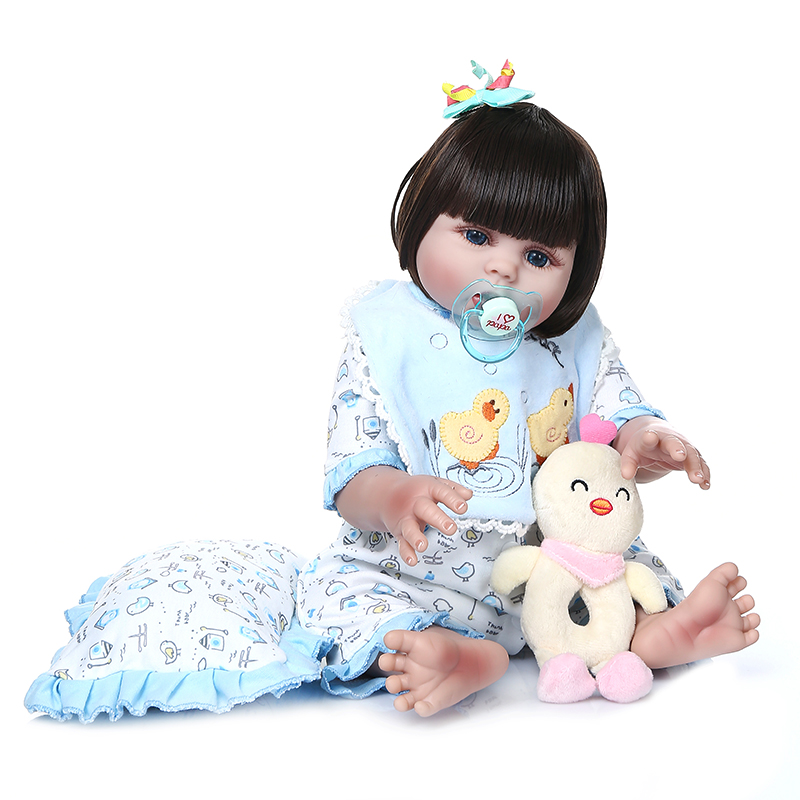 

NPK 48 СМ Ручной Soft Силиконовый Реалистичные Кукла Полное Тело Гибкое Приятное Возрождающееся Младенец Кукла
