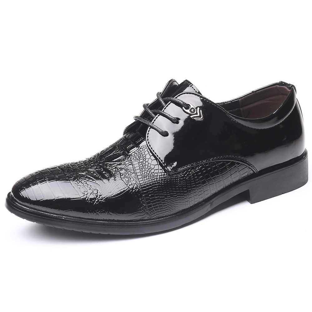 

Crocodile Pattern Business Casual Soft Leather Oxfords