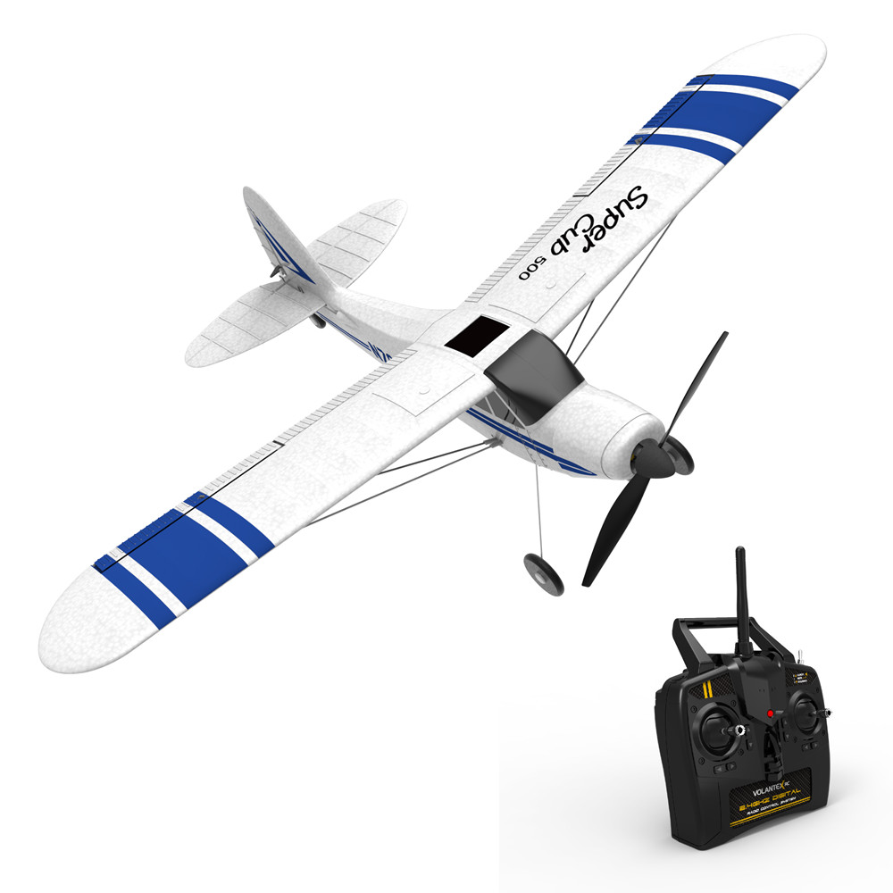 

VolanteX Super Cub 500 761-3 500mm Wingspan Beginner Self-stabilizing Stunt RC Airplane Fixed Wing with 6-Axis Gyro System RTF