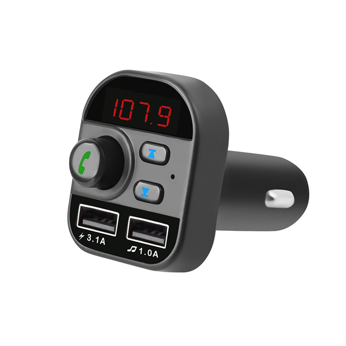 

Bakeey Handsfree Wireless Bluetooth 5.0 FM Transmitter Car Charger LCD MP3 Player USB Charger 3.1A Car Accessories Hands