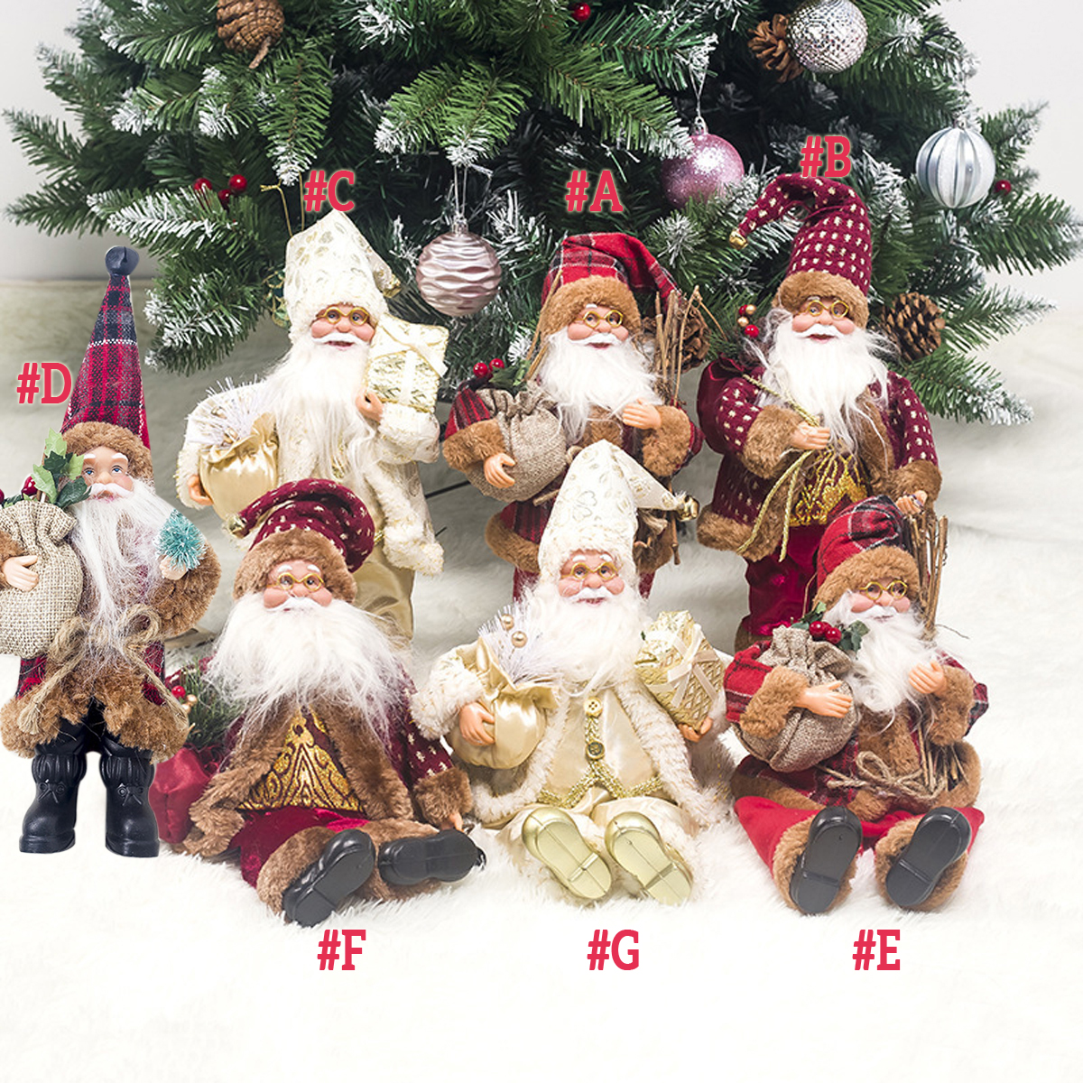 

Xmas Santa Doll Christmas Figurine Ornament Gifts Decoration Toys