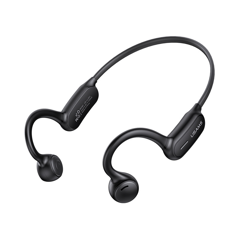 

USAMS US-LL001 Wireless bluetooth 5.0 Sport Earphone Handsfree Noise Reduction Waterproof Hanging Headphone with Mic