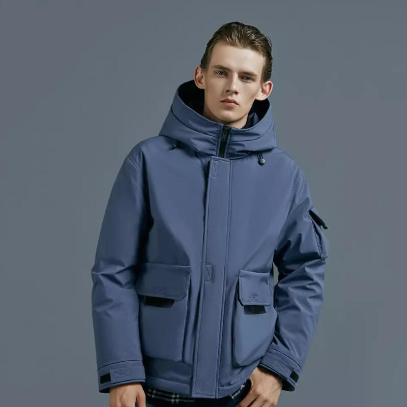 

90FUN Мужская куртка с капюшоном Winter Warm Водонепроницаемы Breathable Coat From