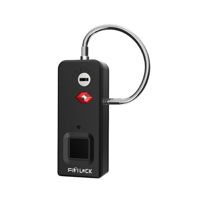 

Fipilock FL-S2-TSA NEW Smart Fingerprint Lock Keyless USB Rechargeable Door Luggage Case Bag Lock Anti-Theft Security Fingerprint Padlock