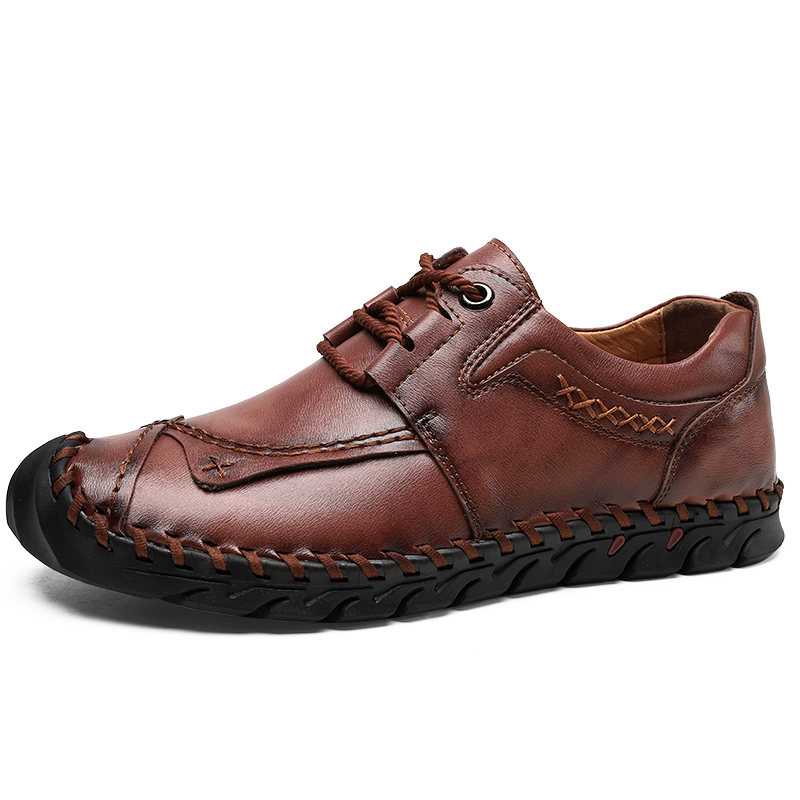 

Genuine Leather Anti-collision Toe Casual Business Oxfords