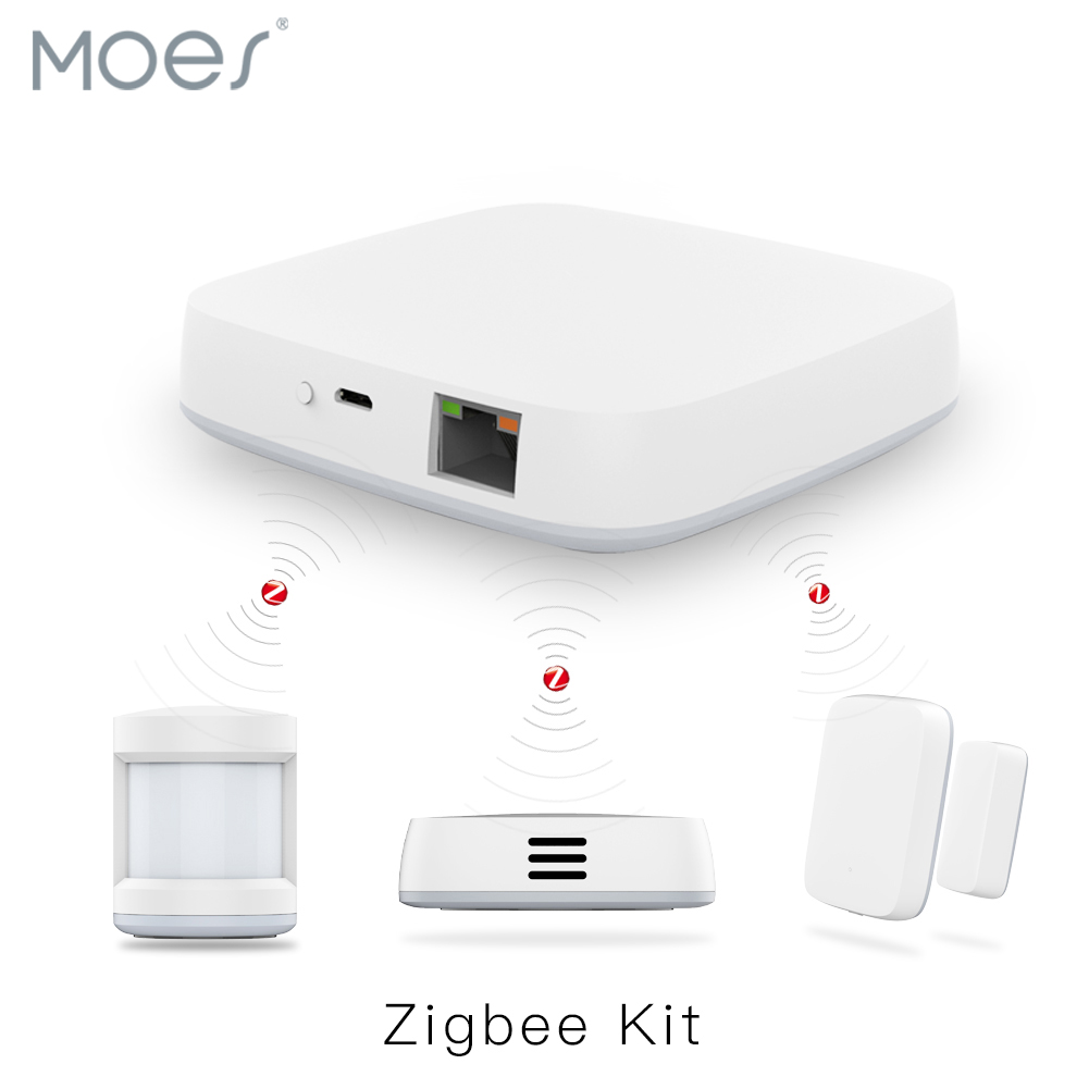 MoesHouse Zig Bee Smart Home HUB Gateway Tuya Smart Life App Remote Alarm Control