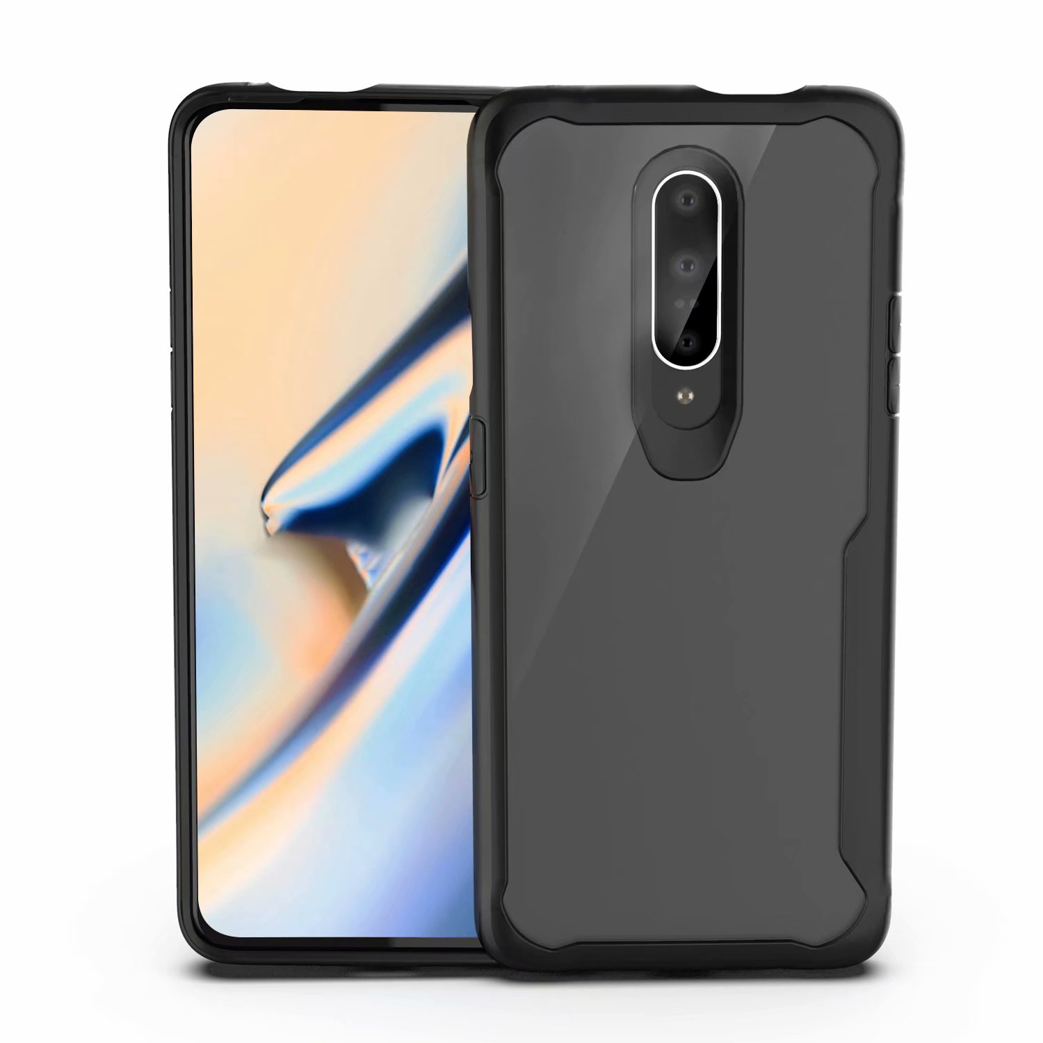 

For OnePlus 7 Pro Case Bakeey Armor Shockproof Acrylic Transparent Soft TPU Bumper Edge Protective Case