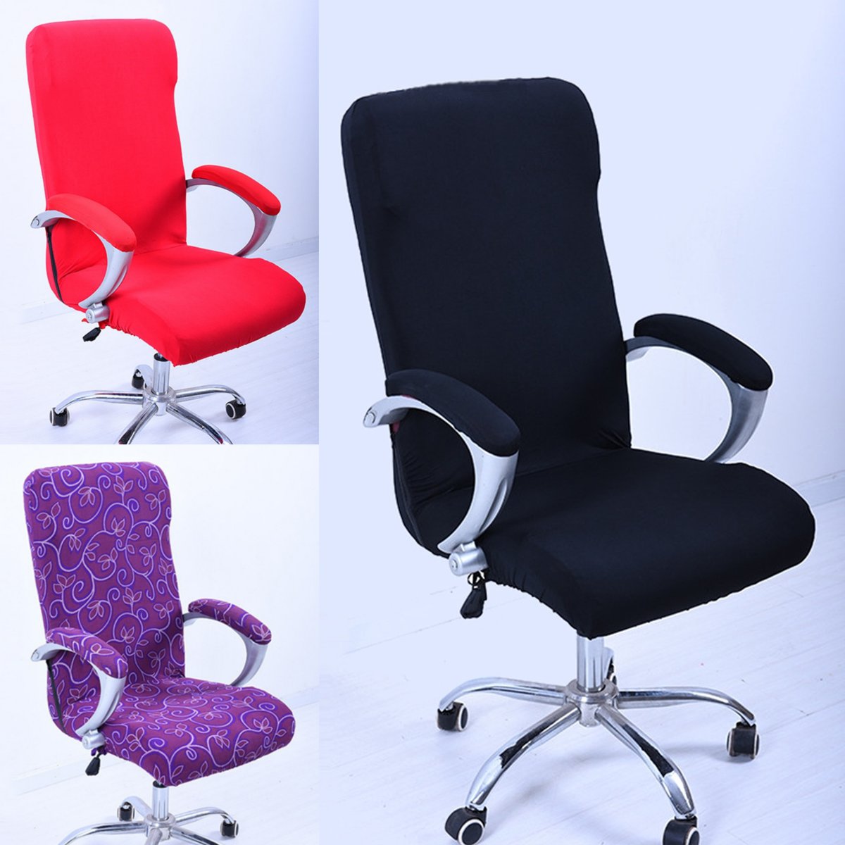 Spandex Office Computer Chair Covers Stretchable Rotate Swivel Chair Seat for Office Home 1
