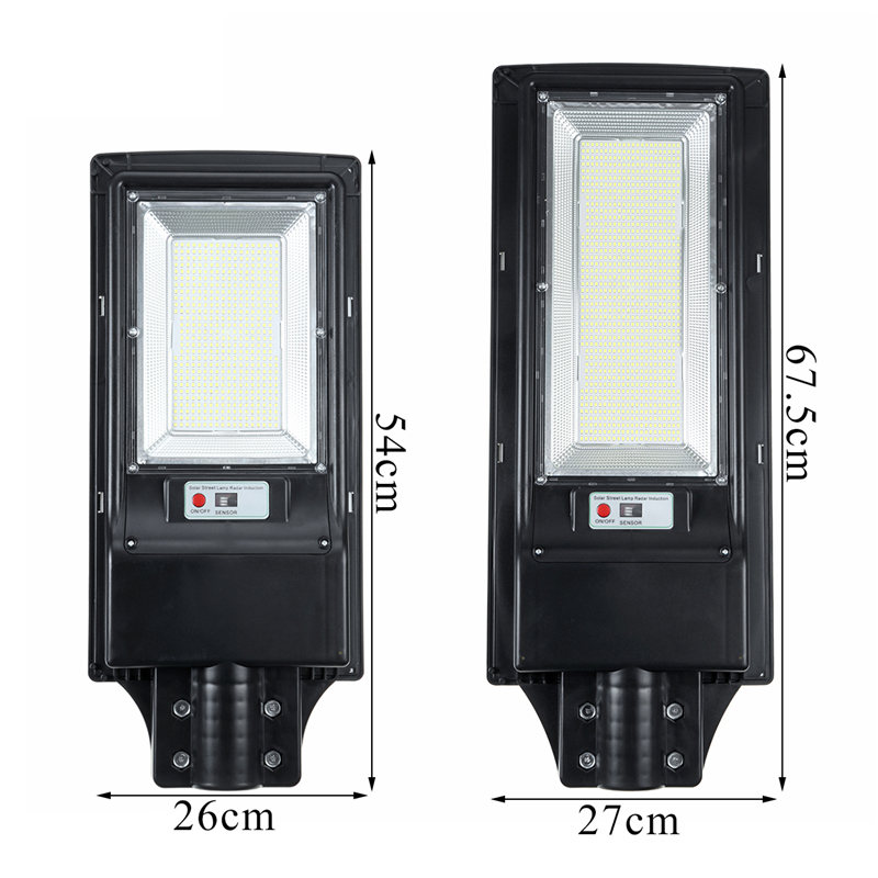 966000LM 966 LED Solar Street Light PIR Motion Sensor Outdoor Wall Lamp+Remote