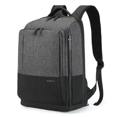 

OUTWALK USB Charging Backpack Large Capacity Simple Fashion Trend Travel Men's Laptop Bag