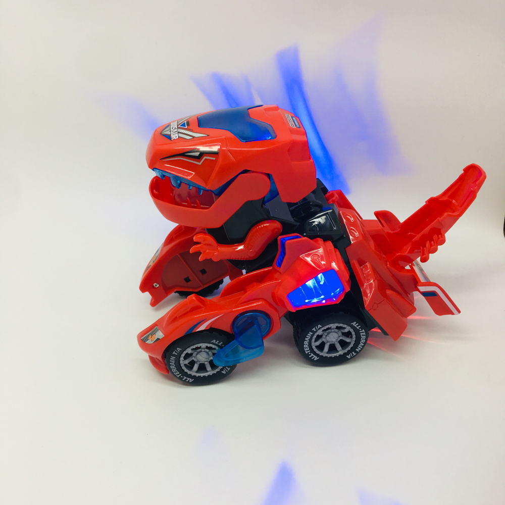 HG-788 Electric Deformation Dinosaur Chariot Deformed Dinosaur Racing Car Children's Puzzle Toys with Light Sound 36
