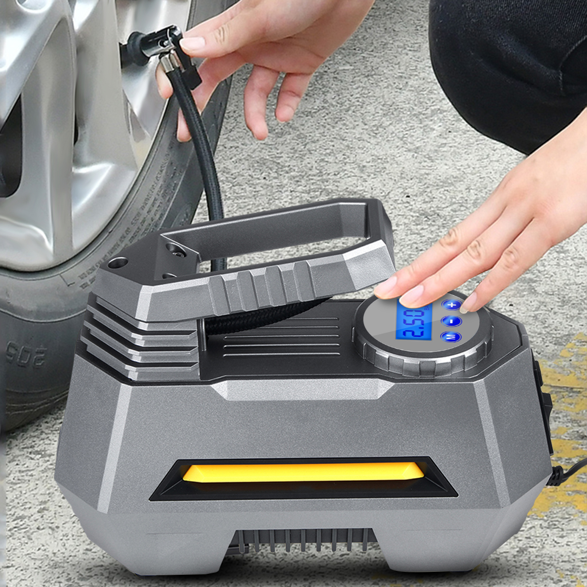 

120W 150PSI Portable Air Compressor Car Tire Tyre Inflator