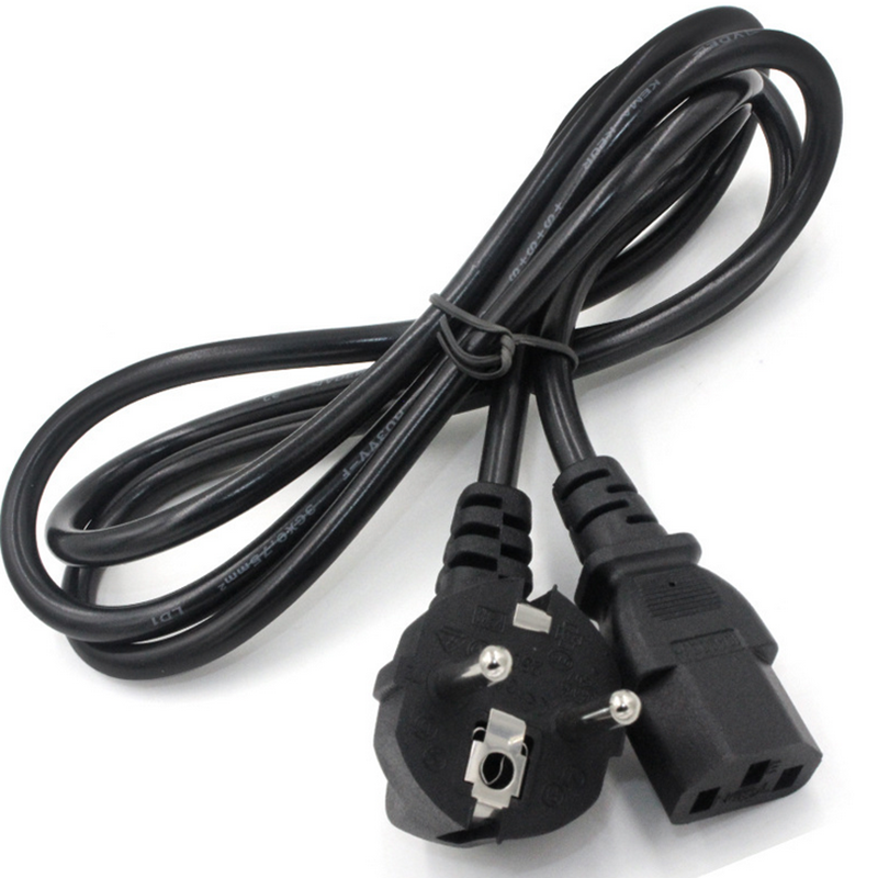 

1.5m AC EU 3 Pins Plug VDE Power Supply Adapter Cord Cable PVC Power Adapter Connector Line