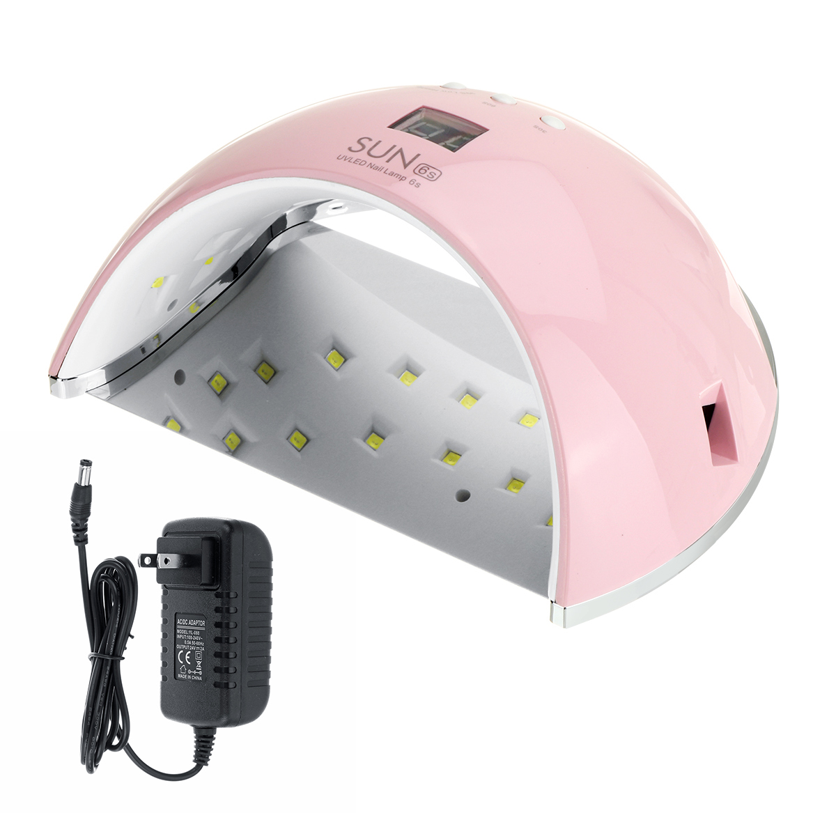 Find 48W SUN6 LED UV Nail Lamp Light Gel Polish Cure Nail Dryer UV Lamp US/EU Plug for Sale on Gipsybee.com with cryptocurrencies