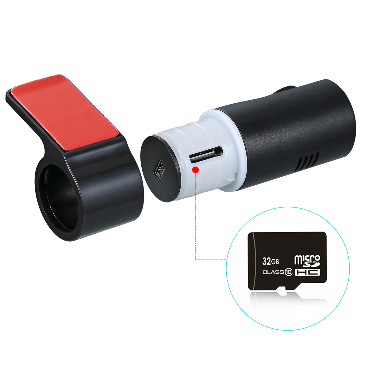 

HD 720P Night Vision ADAS Video & Sound Loop Recording Electronic Dog USB Dashcam Car DVR 140 Degree Wide Angle Lens
