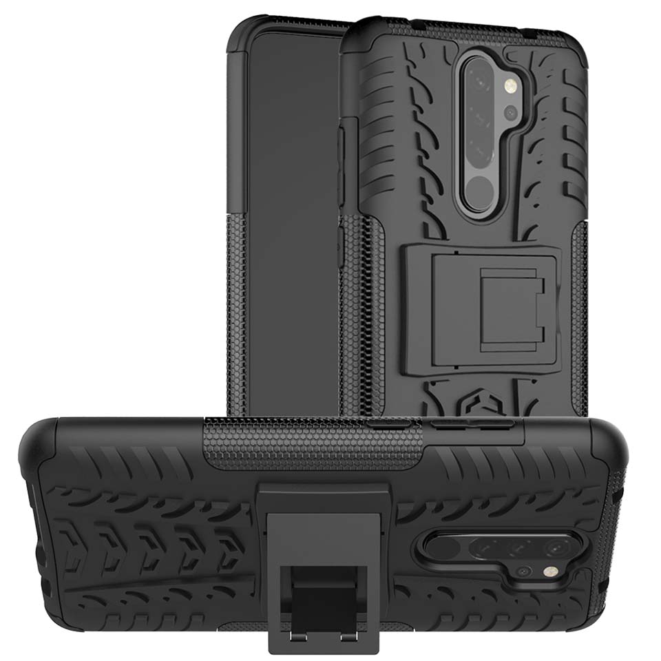 

Bakeey 2 in 1 Armor Shockproof Non-slip with Bracket Stand Protective Case for Xiaomi Redmi Note 8 Pro Non-original