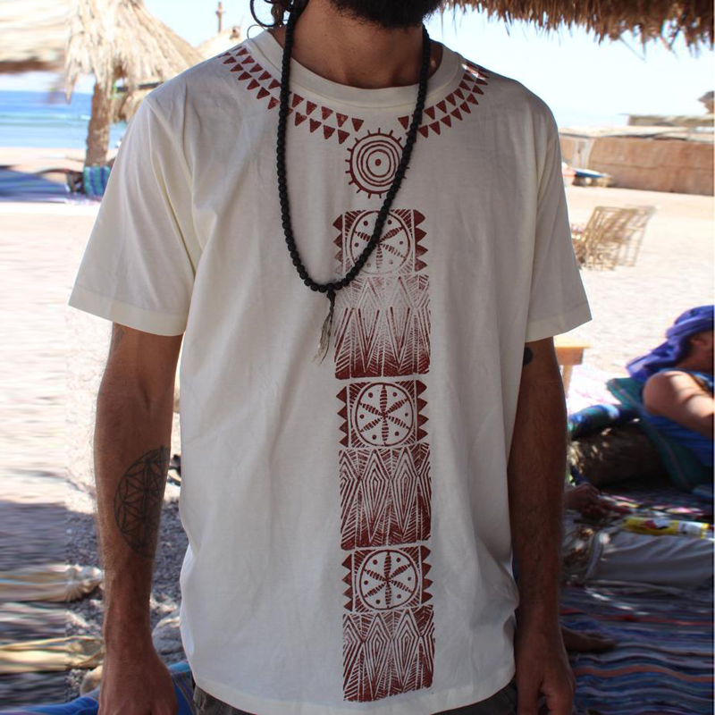 

Mens Dashiki African Ethnic Print Shirt Hippie Bohemian Vintage Baggy Blouse Tee