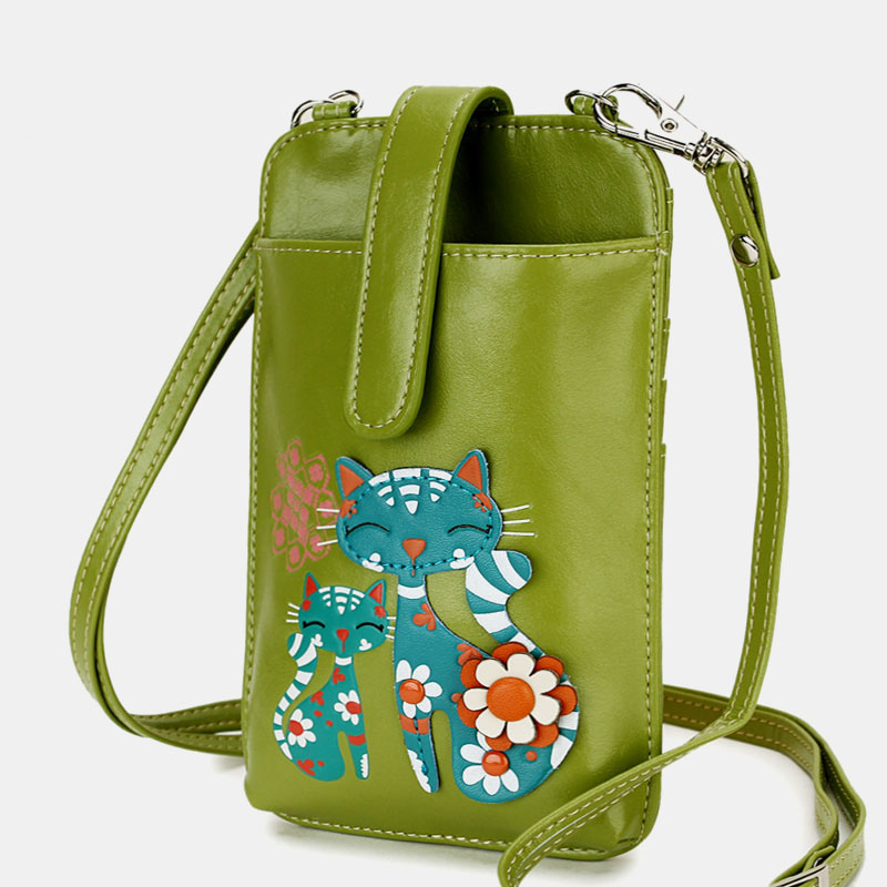 

Women Crossbody Bag Cat Pattern Shoulder Bag Phone Bag