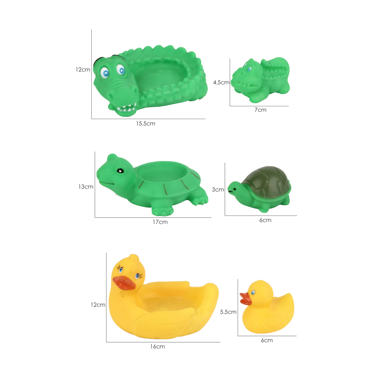Creative Children's Bathroom Plastic Animal Bath Toys 7