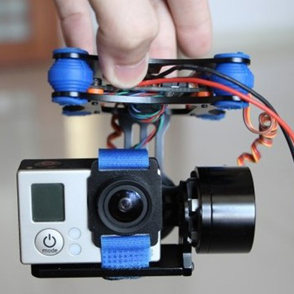 Fpv 2 axis brushless gimbal with controller for dji phantom gopro 3 for