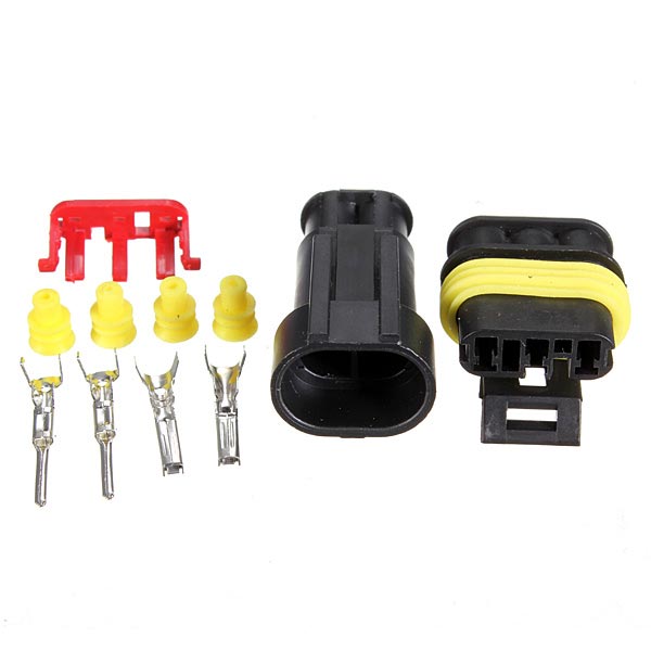 

10 Kits 2Pin Way Sealed Waterproof Electrical Wire Connector Plug Set Car Part Accessories