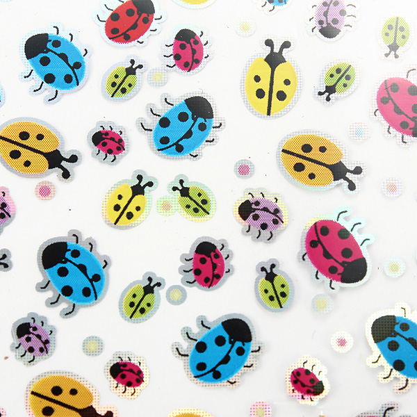 Colorful Leopard, Flower, Stripe, Fruit and Insect Nail Art Foils Wraps Transfer Paper