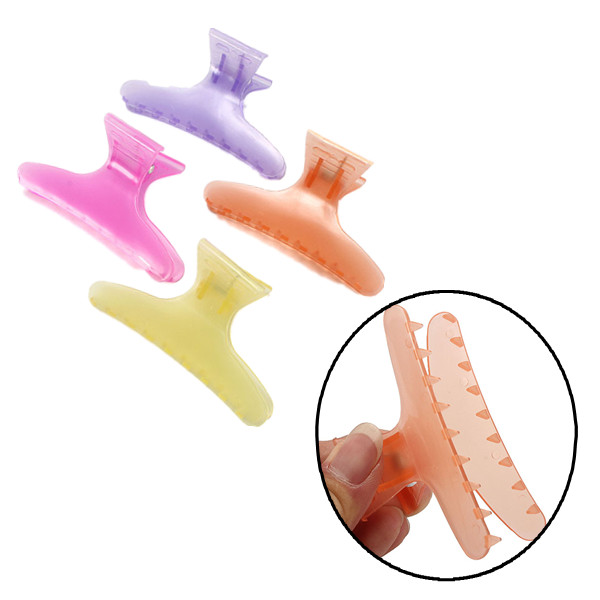 

4Pcs Colorful Butterfly Hair Clamps Claw Hairdressing Styling Clips