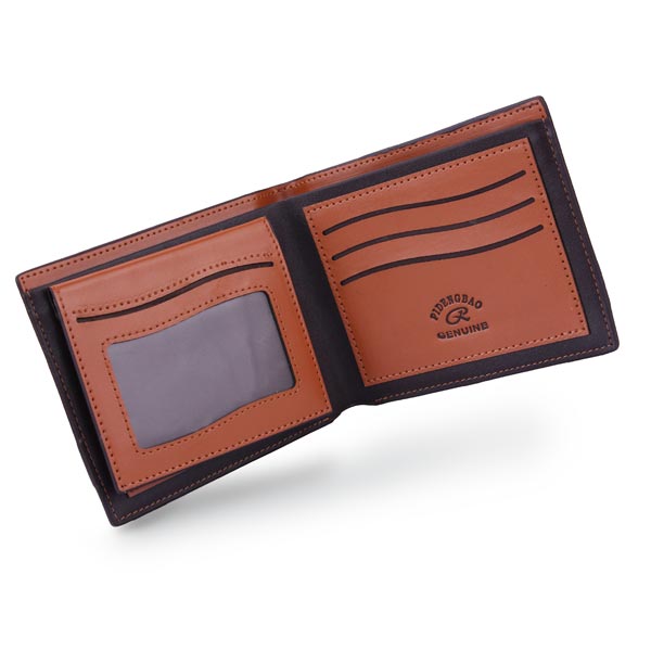 

Mens PU Leather Wallets Stripe Coffee Horizontal Vertical Wallets