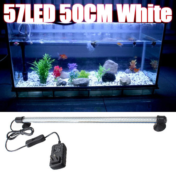 Marine Boat Waterproof 12 LED Light strip WHITE 12V Submerge Aquarium Fish Tank