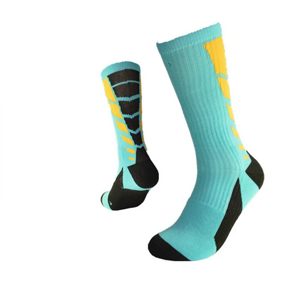  Mens Colorful Professional Outdoor Sport Breathable Long Basketball Socks