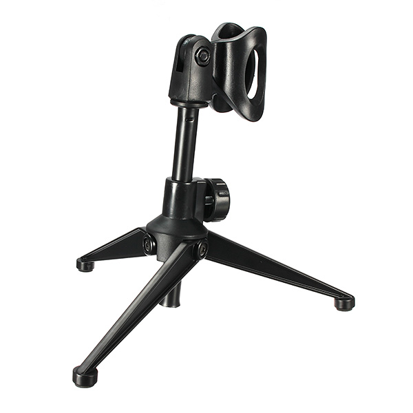 

Adjustable Metal Desktop Table Microphone Clamp Clip Stand Tripod
