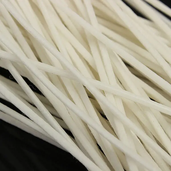 100pcs 20cm Wax Candle Cotton Wicks with Metal Sustainers