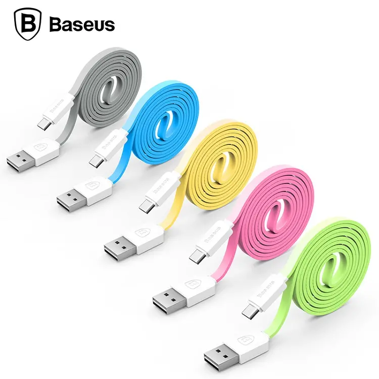 Baseus String Series 1M Micro USB Noodles Line Charging Data Cable for Android