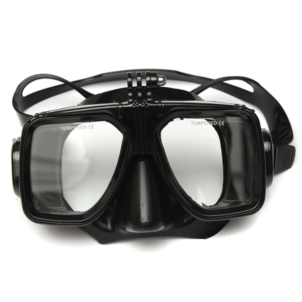 

Scuba Snorkeling Diving Mask and Dry Snorkel Tube Combo For GoPro HD Hero 2 3 4 3 Plus