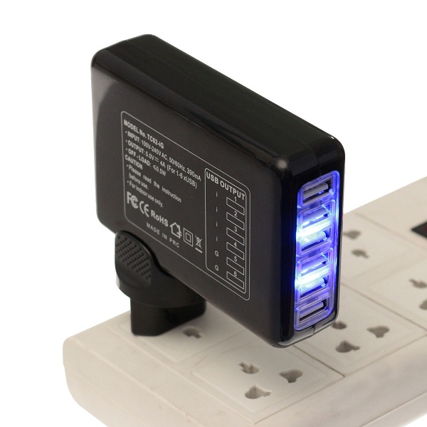 6 USB порт 5В адаптер переменного тока 4а США ЕС Великобритании плагин Au зарядное устройство для смартфонов