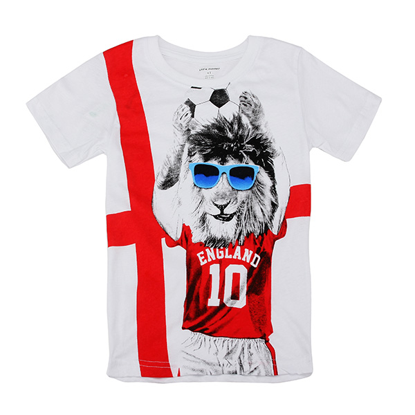 

2015 New Little Maven Lovely Spectacled Dog Baby Children Boy Cotton Short Sleeve T-shirt
