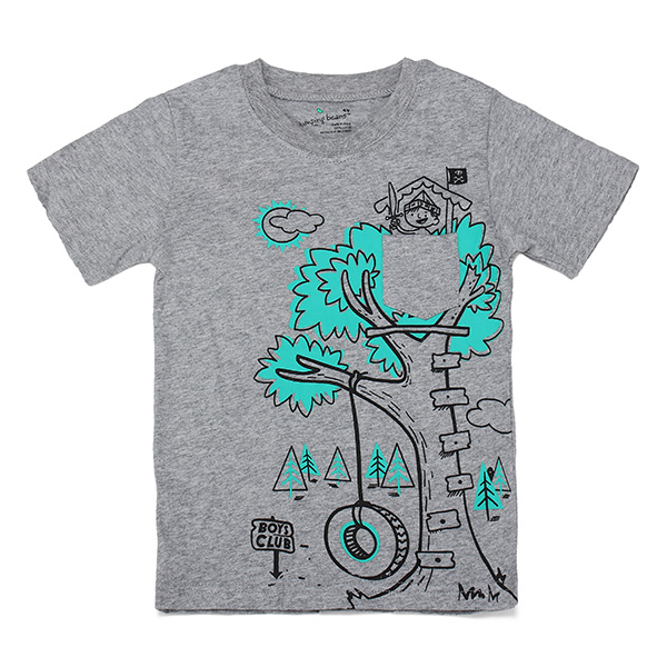 

2015 новый маленький Maven прекрасное дерево ребенок дети мальчик хлопок с коротким рукавом футболки топ