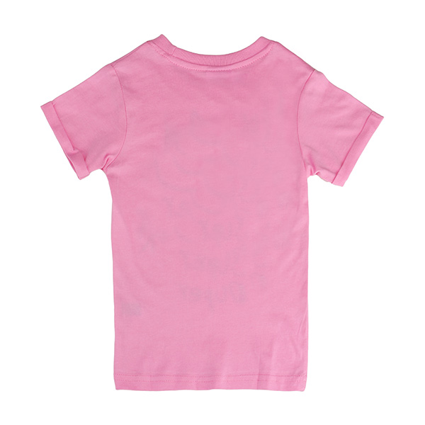 2015 new summer baby girl children pink cotton short sleeve t-shirt ...