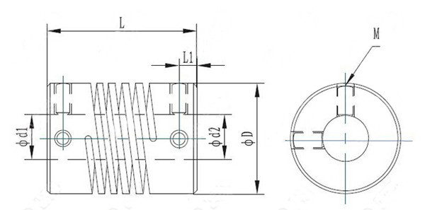 4Pcs 5mm x 8mm Aluminum Flexible Shaft Coupling OD19mm x L25mm CNC Stepper Motor Coupler Connector