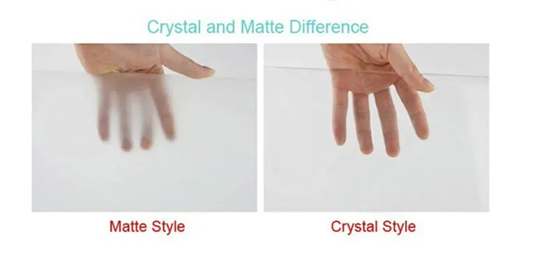 matte and crystal difference