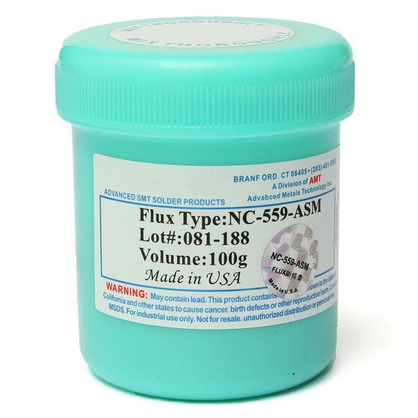 

NC-559-ASM TPF Flux Anti-Wet No-Clean 100g Cream AMTECH Solder Paste