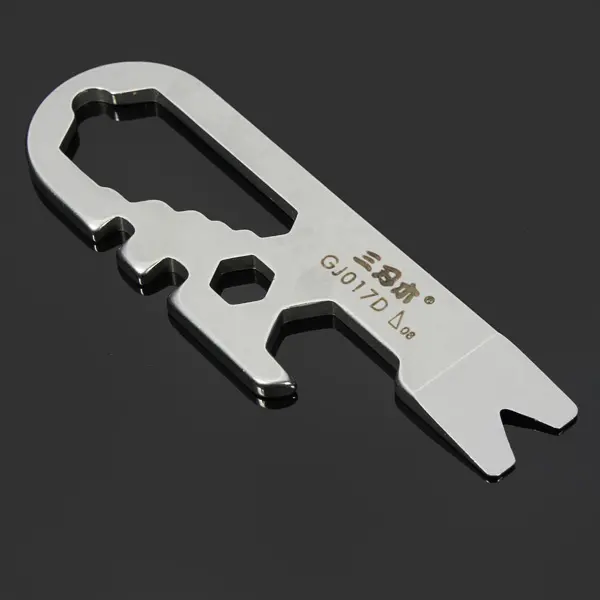 Sanrenmu GJ017D Mini Multi Tools Kit Nail Puller Wrench Opener Keychain