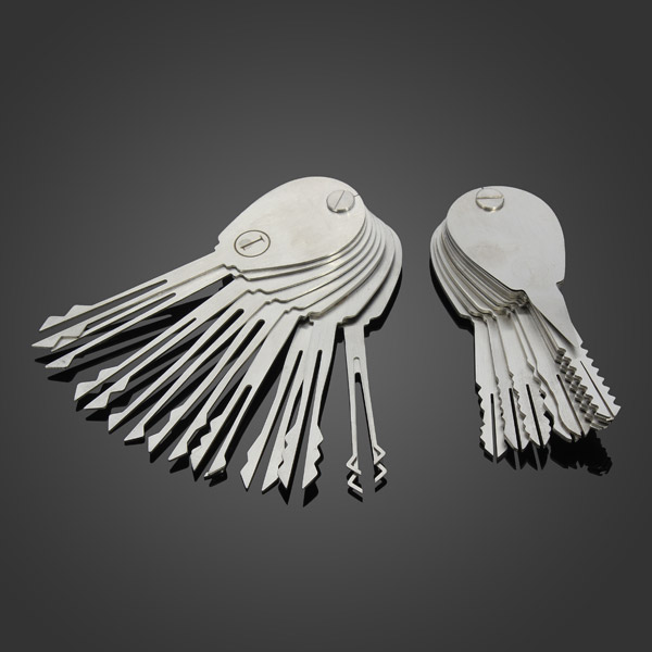20psc Foldable Car Lock Opener Double Sided Lock Pick Set Locksmith Tools