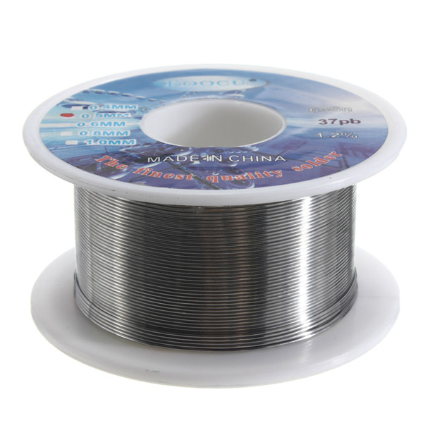 

0.5mm 63/37 Tin lead Solder Wire Rosin Core Soldering 2% Flux Reel Tube