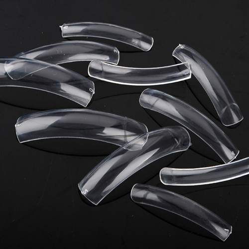 500PCS Transparent Salon False Acrylic 3D Nail Art tips