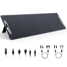 [EU Direct] VDL SC0201 200W ETFE Solarmodul 5V USB 20V DC Solarmodule mit einer Effizienz von 23.5% Tragbares faltbares Solarpanel für Terrasse, Wohnmobil, Outdoor-Camping, Stromausfall-Notfall