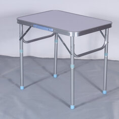 600x450x560mm Folding Table Aluminum Adjustable Height Camping Table Suitable For BBQ Party Outdoor Indoor