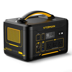 [US Direct] VTOMAN Jump1500X 1500W/828Wh LiFePO4 Power Station 3000+ diepe cycli, Gereguleerde 12V DC, PD 100W Type-C voor Thuis Backup RV, Kamperen, Blackout